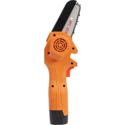 550W 4 Inch Mini Electric Chain Saw with 2PC Battery Woodworking Pruning Fruit Tree Garden Tools Hand Held Wood Cutters