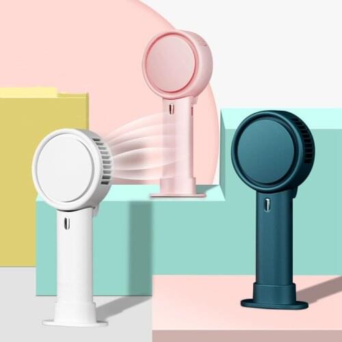 Handheld Bladeless Fan Cooler Mini USB Portable 180 Degree Rotation Air Conditioner Palm Fans Mute Home Outdoor Ventilador Cool