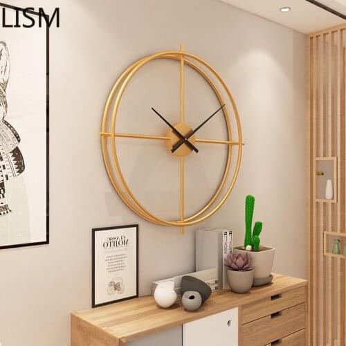 Luxury Gold 3d Wall Clock Metal Creative Modern Large Wall Watches Home Decor Living Room Horloge Decor Reloj De Pared Para