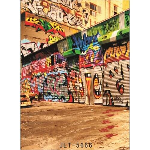 City Graffiti Wall Vinyl Backgrounds for Photos Computer Printed Wedding Children Photography Backdrops for Photo studio
