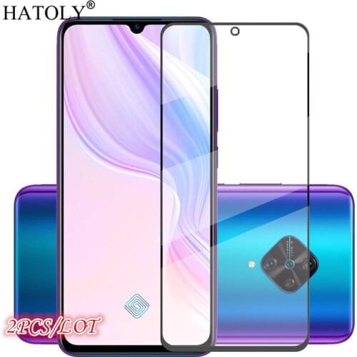 2PCS For Glass vivo V17 Tempered Glass HD Screen Protector For vivo V17 Glass Full Glue Cover Protective Phone Film For vivo V17
