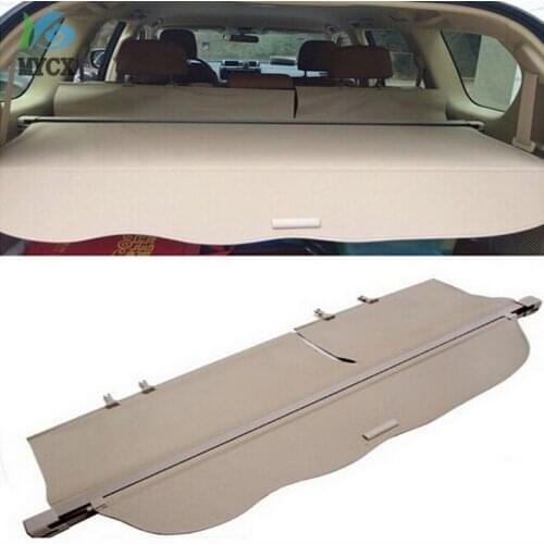 For toyota Land Cruiser Prado FJ150 2014 2015-2017 Beige Rear Cargo Cover Trunk Shade Security Cover 1set