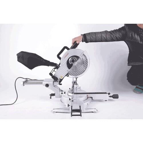 10 inch woodworking saw multifunctional tie rod cutting machine saw aluminum machine 45 degree miter saw aluminum profile