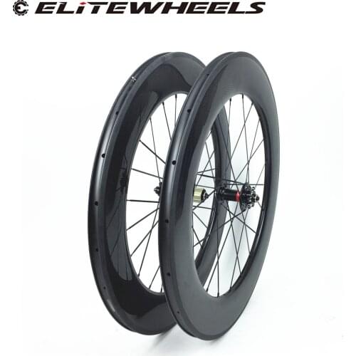 ELITEWHEELS 700c Chinese Carbon Wheels Aero Spoke Produ Bike In China 88mm 25mm Wide U Shape Cycling Wheels Carbon Wheelset