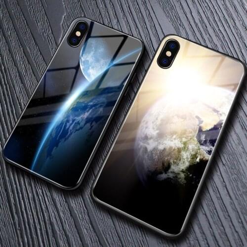 For iphone X Case Hard Black Cover Case Tempered Glass For iphone 11 12 Pro Max X XR XS Max 8 7 6 6s plus