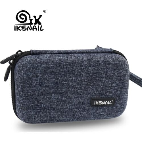 IKSNAIL New External Storage Hard Case HDD Digital SSD Bag For Hard Drive Power Bank USB Cable Charger Power Bank Earphone Case