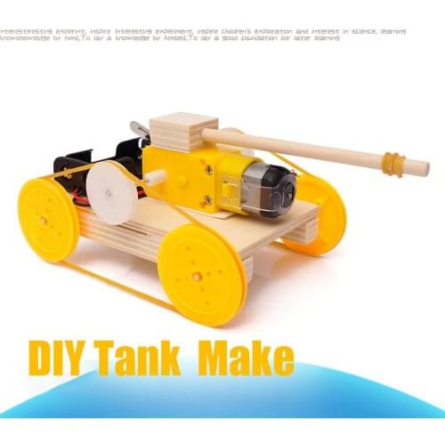 Science and Technology Small Making DIY Electric Tank Elementary Aducational Science and Education Toys