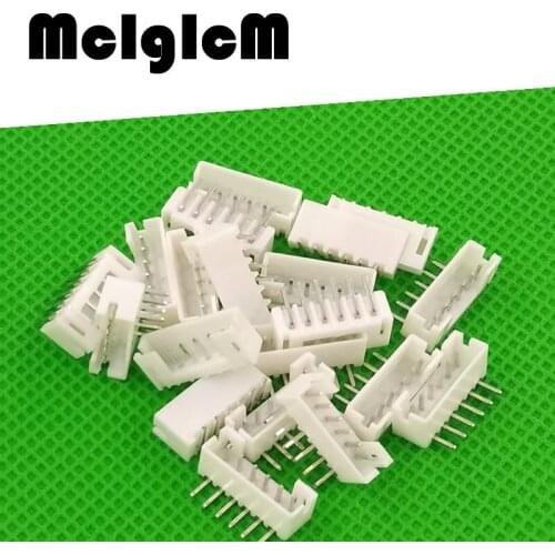 MCIGICM 1000pcs male right angle material PH2.0 2mm 6pins Connectors Leads pin Header PH-6AW 2.0mm 6pin Free shipping