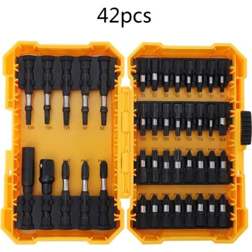 18/42pcs Screwdriver Socket Electric Drill Impact Bit Set Connecting Rod Repair N0HB
