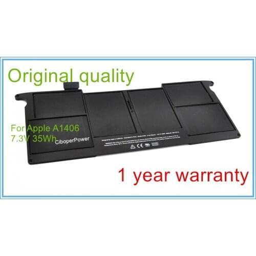 Original Laptop Battery for 11" A1406 A1370 020-7377-A 2ICP4/46/66-1 BH302LL/A MC968LL/A 7.3V 35WH