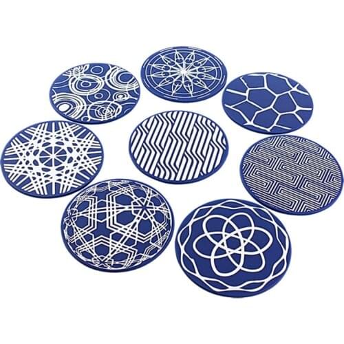 Cups Mat Coaster Shape Pot Pads Silicone Material for Hot Pots and Pans Holder Kitchen Insulation Coaster Hot Pad for Dish