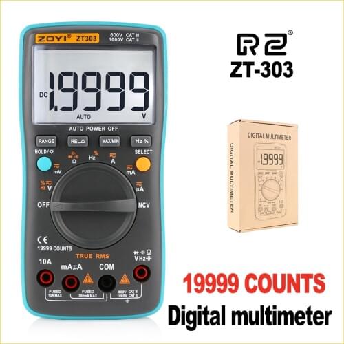 Professional Industrial LCD Digital Multimeter high-accuracy Multimeter Backlight ZT303