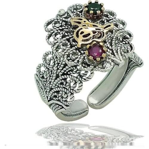 Silver Filigree Lady Ring