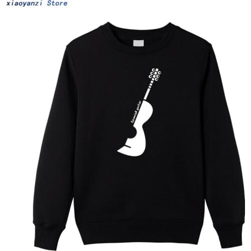 Music sweatshirts Men women sportswear hoodies Printed Casual Fashion Design Male pullovers Spanish guitar white sweatshirt