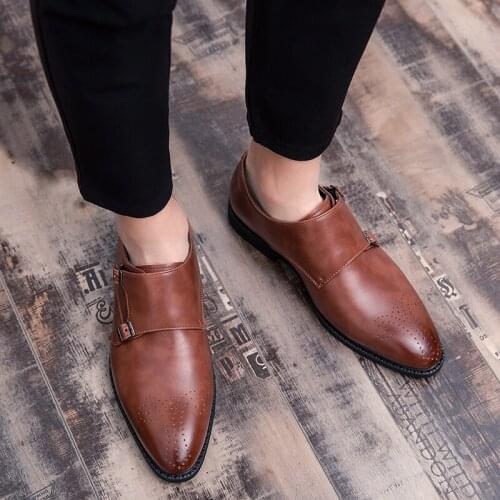 British retro mens office dress shoes business mens formal shoes fashion elegant formal wedding shoes mens Oxford Shoes 38-46