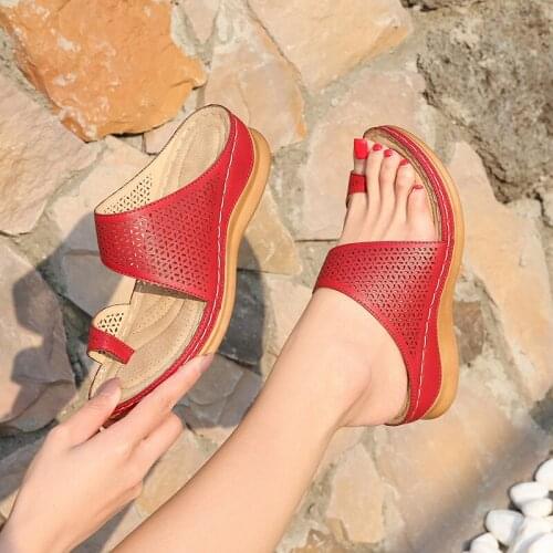 Wedges Shoes Women High Heels Sandals Summer Shoes 2021 Slippers Femme Platform Sandals Plus Size Chaussures