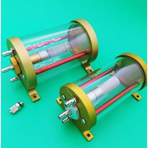 UAT 128ml 220ml CNC Ultimate Air Trap Tank with fuel filter for turbine jet