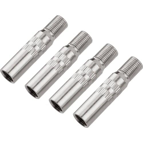 VODOOL 4Pcs Metal Car Truck Wheel Tyre Valve Caps Stem Extender Auto Tyre Stem Extension Adapter