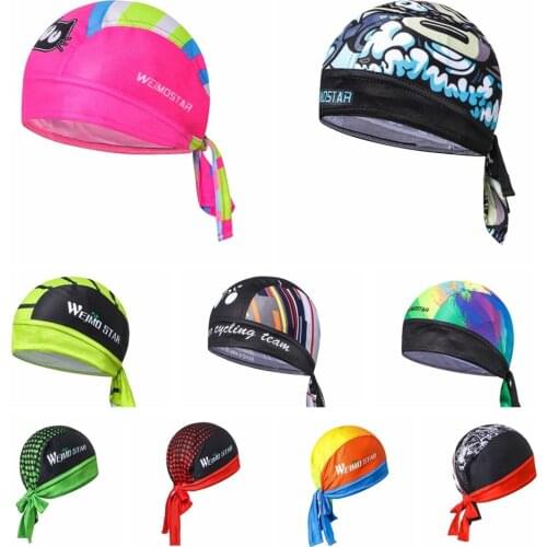 2019 Weimostar Men Women Cycling Cap Bandana Head Coolmax Bike Team Quick Dry Sweat Hats MTB Sport Breathable Bicycle cap Helmet