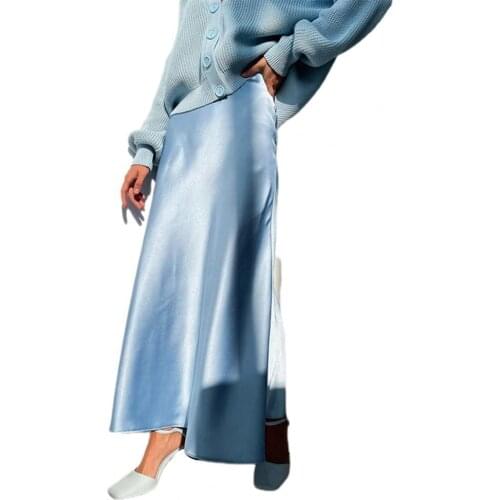 A-Line Women Skirt Elegant Solid Color Autumn Casual Office Ladies Package Hip Breathable Stretchy Pencil Skirts