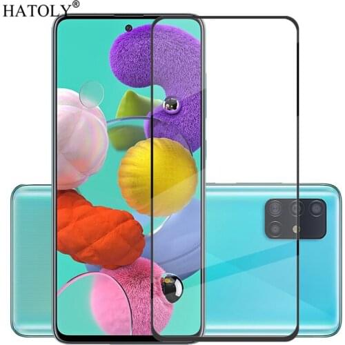 For Glass Samsung Galaxy A51 Screen Protector For Samsung A51 Tempered Glass HD Full Glue Cover Phone Film Glass For Samsung A51