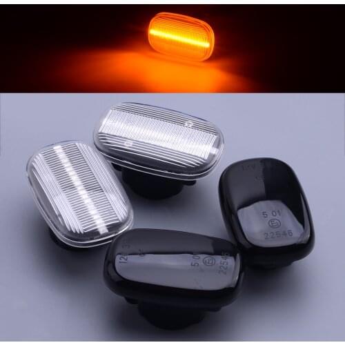 1Pair 12V DC Front LED Side Marker Indicator Turn Signal Light Lamp Car Fit for Toyota Corolla Hilux Yaris Lexus