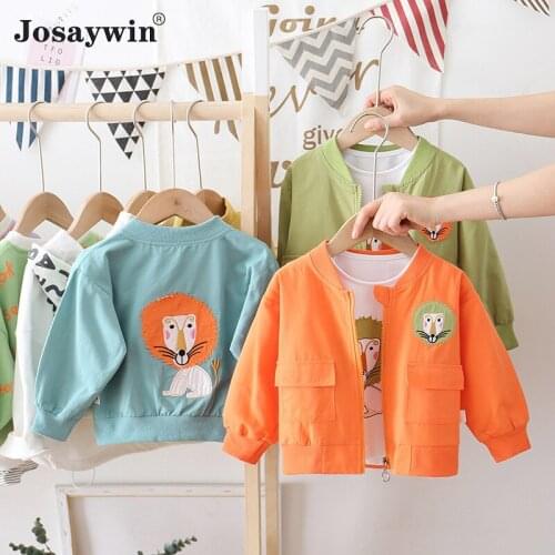 2021 New Children Clothing Autumn Spring Jacket for Boys Kids Long Sleeve Baby Coat for Girls Cartoon O-neck Sport Outerwear
