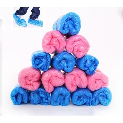 50/250pairs Disposable Shoe Covers Waterproof Boot Shoes Cover Plastic Elastic Protective Homes Overshoes