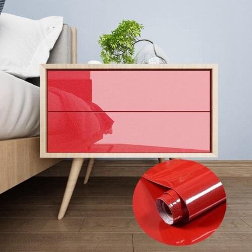 60cm Vinyl Solid Color Furniture Renovation Sticker Waterproof Wallpaper Self Adhesive Wallpapers Oil Proof Sticker For Kitchen