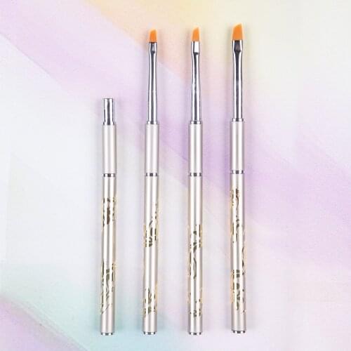 SBA-2051Slant high quality 1PC Korea taklon hair art nail gel varnish cosmetic makeup polish brush for a manicure