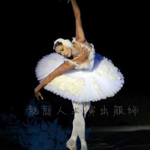 Ballet costume adult ballet gauze dress black white swan dance dress Adult Professional Swan Lake Tutu Ballet Costume dress