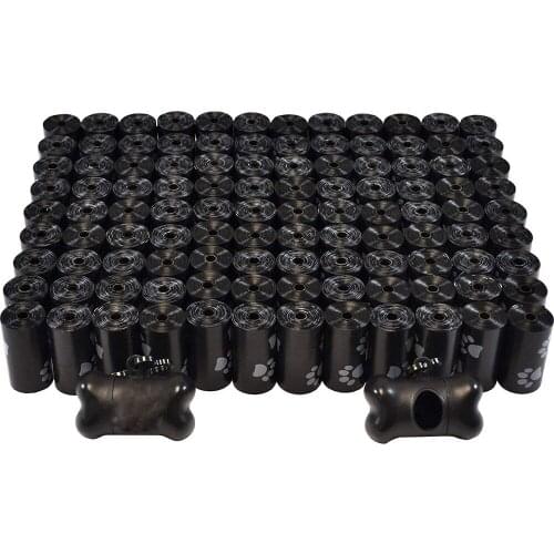 Biodegradable Dog Cat Outdoor Poop Bag Degradable Waste Clean Up Carrier Home Travel Garbage Pet Poop Cleaning 15 Bags/Roll