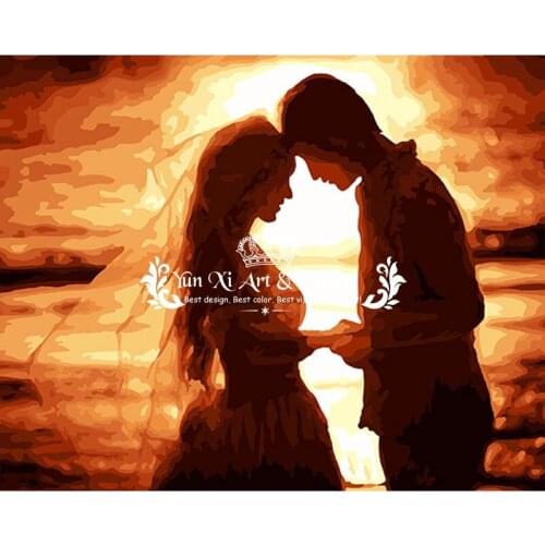 Cuadros decoracion Home Decor Wall Art Pictures For Living Room Painting By Numbers Canvas painting Wedding Lover & forever