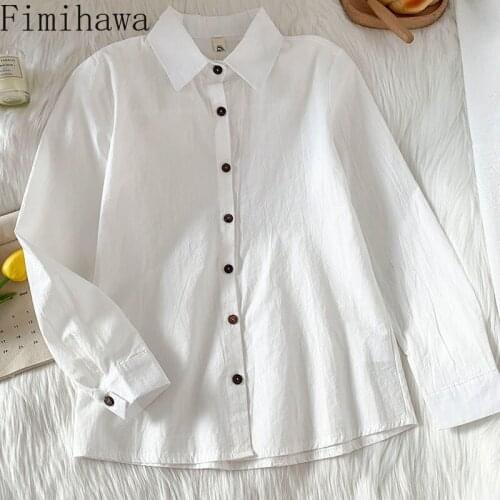 Женские белые рубашки FIMIHAWA China At AliExpress
