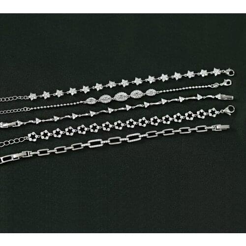 LANFLORA fashion Korean zircon women bracelet Classic adjustable bracelet foreign trade bulk wholesale bracelet