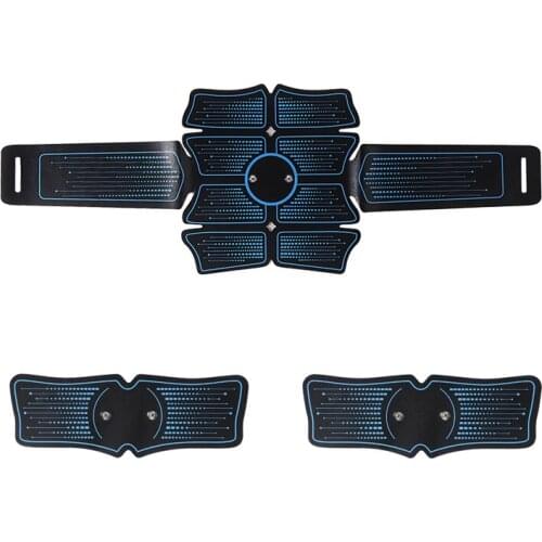 Mayitr 1pc High Quality Rechargeable Electric Weight Loss Stickers Portable Household Abdominal Fitness Belt