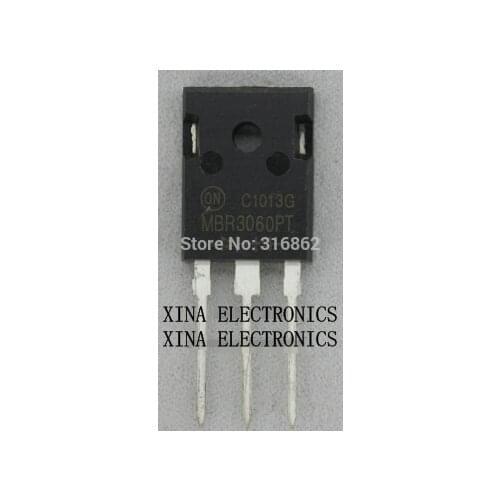 MBR3060PT MBR3060 MBR 3060PT 30A/60V TO-247 ROHS ORIGINAL 5PCS/lot Free Shipping Electronics composition kit