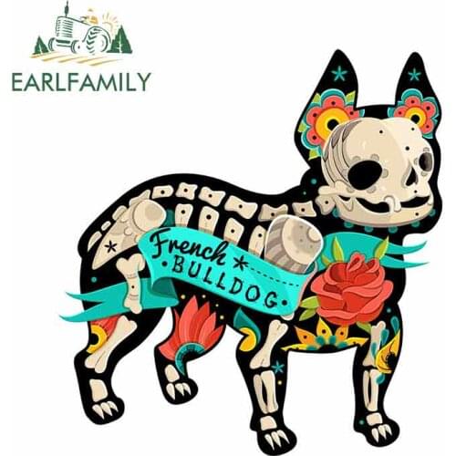 EARLFAMILY 13cm x 12.4cm For BULL DOG Fine Decal DIY Car Stickers Waterproof Anime Suitable For VAN ATV Scratch-Proof