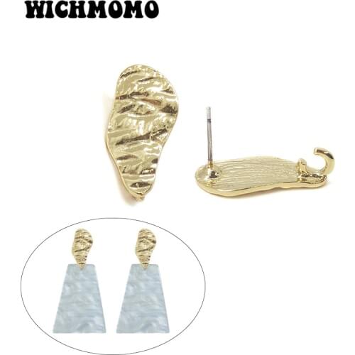 New 21*10mm 10pieces/bag High Quality Zinc Alloy Irregularity Earring Base Connectors Linker for DIY Earring Jewelry Accessories