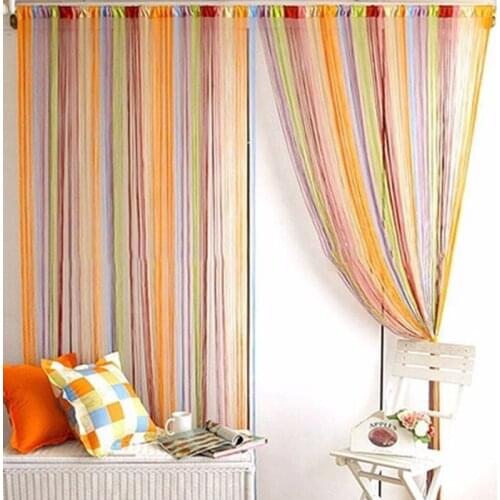Multi-Color Line Curtain Indoor Decor Room Divider Strip Tassel String 1m*2m