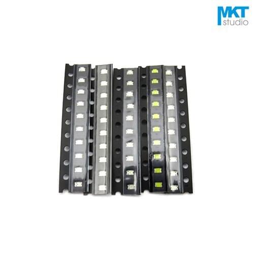 100Pcs Free Shipping Sample SMD 0805 LED Light Emitting Diode Beads Blue/Green/Pure Green/Orange/Red/White/Yellow