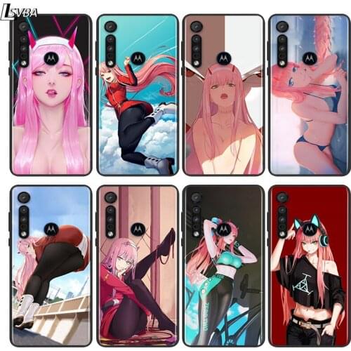 Zero Two Darling FranXX Hard For Motorola E6 E7 G8 G9 G Edge Stylus Power Play Lite One Hyper Marco Plus Soft Phone Case