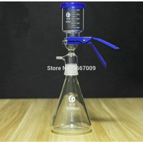 1pcs 500ml 1000ml 2000ml 5000ml Glass Sand Core Vacuum Suction Filtration Solvent Unit Filter Device