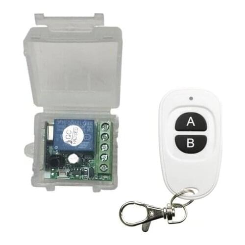 433mhz DC 12 v mini wireless remote control switch system receiver+transmitter Can delay off 5/10/15 seconds lighting