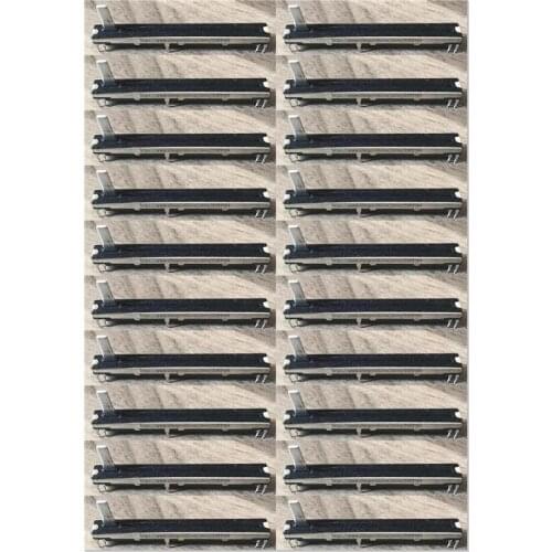 20pcs 75mm Straight Slide Potentiometer B10Kx2 15C for MACKIE / Stroke 60mm Double Linkage Fader B103 B10Kx2