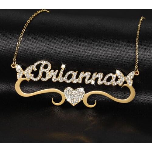 Butterfly Necklace Name Necklace Personalized Jewelry Stainless Steel Necklace Customized Women Necklaces Butterfly Pendant