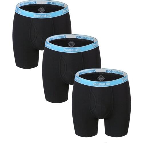 Man Boxers Pack Men BoxerShorts Underwear Set Bamboo Quick-Dry Breathable Men Boxer Briefs Long Comfortable Men Panties Lingerie