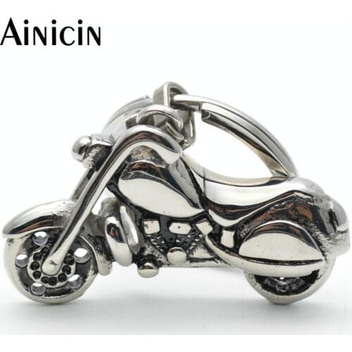 High Quality 316L Stainless Steel Motorcycle Key Chains Fashion Motorbike Keychain For Men Gift Jewelry