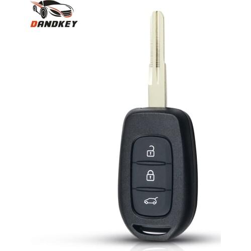 Dandkey Replacement Remote Car Key Shell For Renault Duster Sandero Logan Clio Captur Laguna Scenic 2015 2016 Fob Case Cover