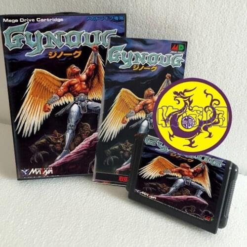 Gynoug 16 bit SEGA MD Game Card Boxed With Manual For Sega Mega Drive For Genesis